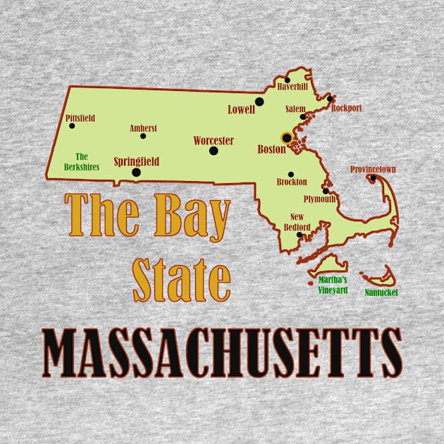 Massachusetts Map by Pr0metheus